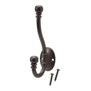 (Pack Of 5) EVERBILT Oil-Rubbed Bronze Decorative Coat and Hat Hook 15558